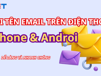 cách đổi tên email trên điện thoại