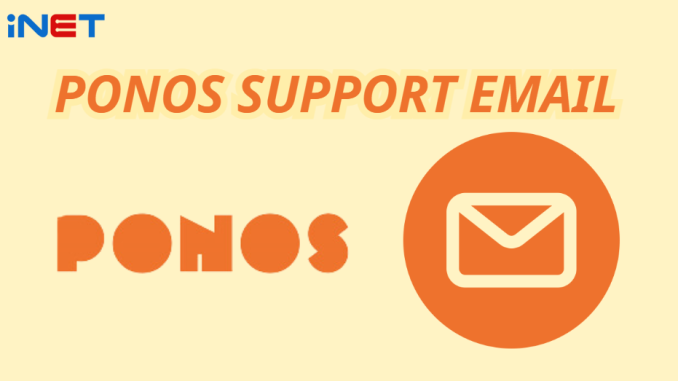 ponos support email​